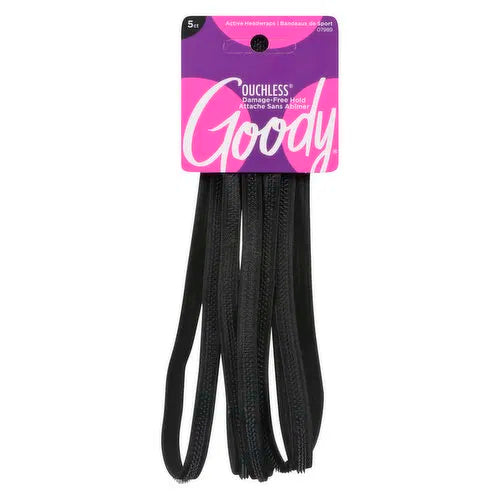 Goody Active Headwraps 5ct - 07989