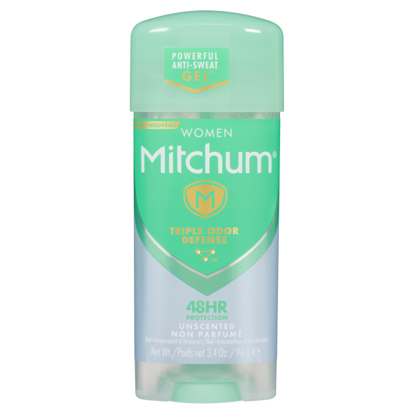 Mitchum Women Triple Odor Defense 48HR Protection Unscented Antiperspirant & Deodorant 96g