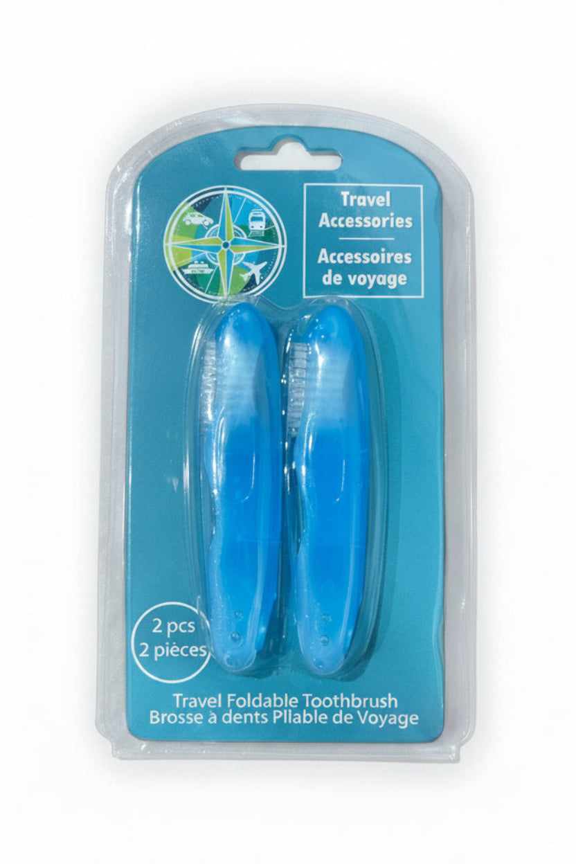 Travel Accessories Foldable Toothbrush 2pcs