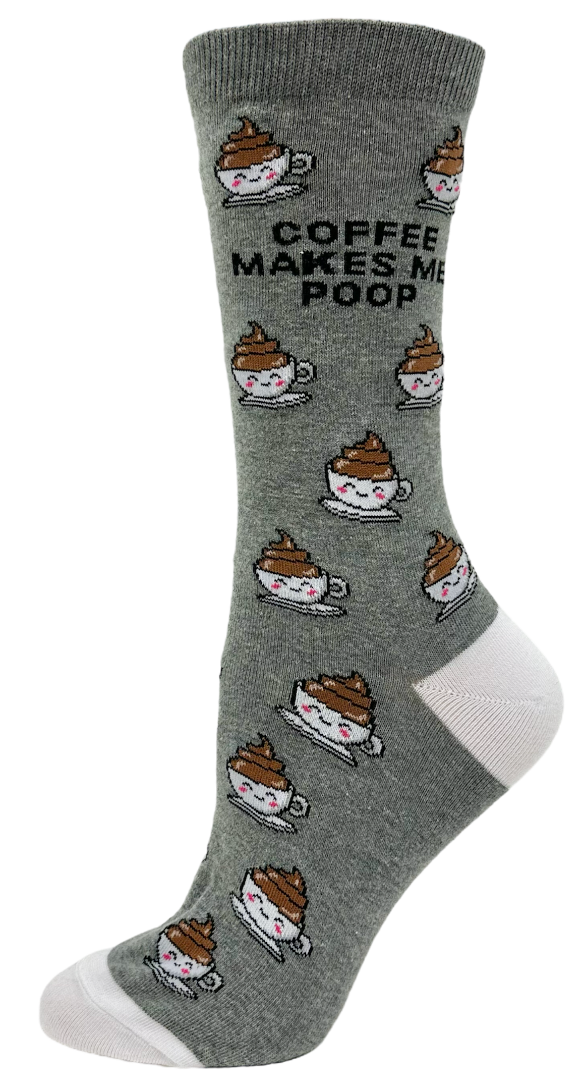 Ladies Crazy Toes Coffee Poop