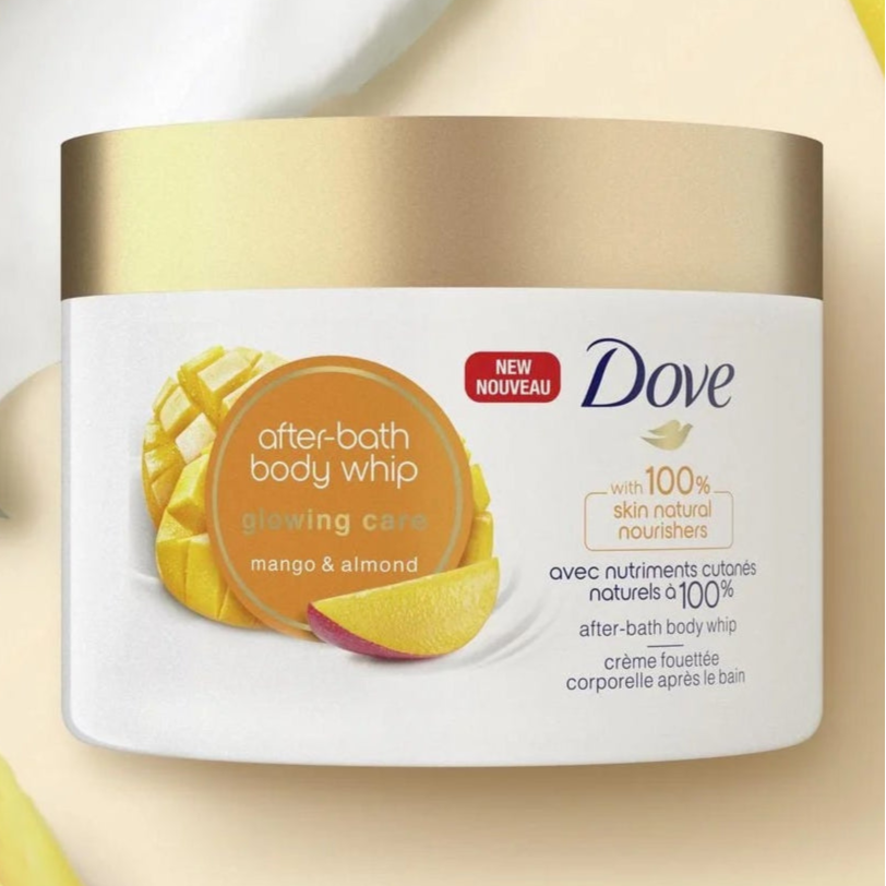Dove Glowing Care Mango & Almond After-Bath Body Whip 198g