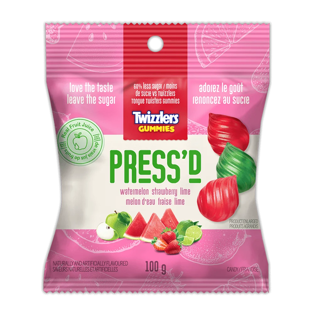 Twizzlers Press'D Gummies 100g