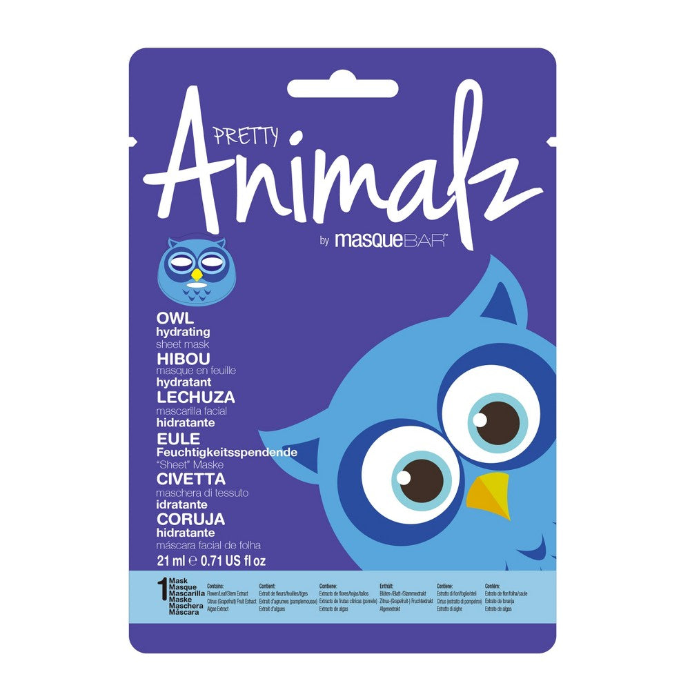 Masque Bar Animalz Owl Hydrating Sheet Mask (1 piece)