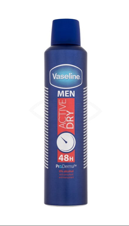 Vaseline Men Active Dry 48H Antiperspirant Deodorant 250ml
