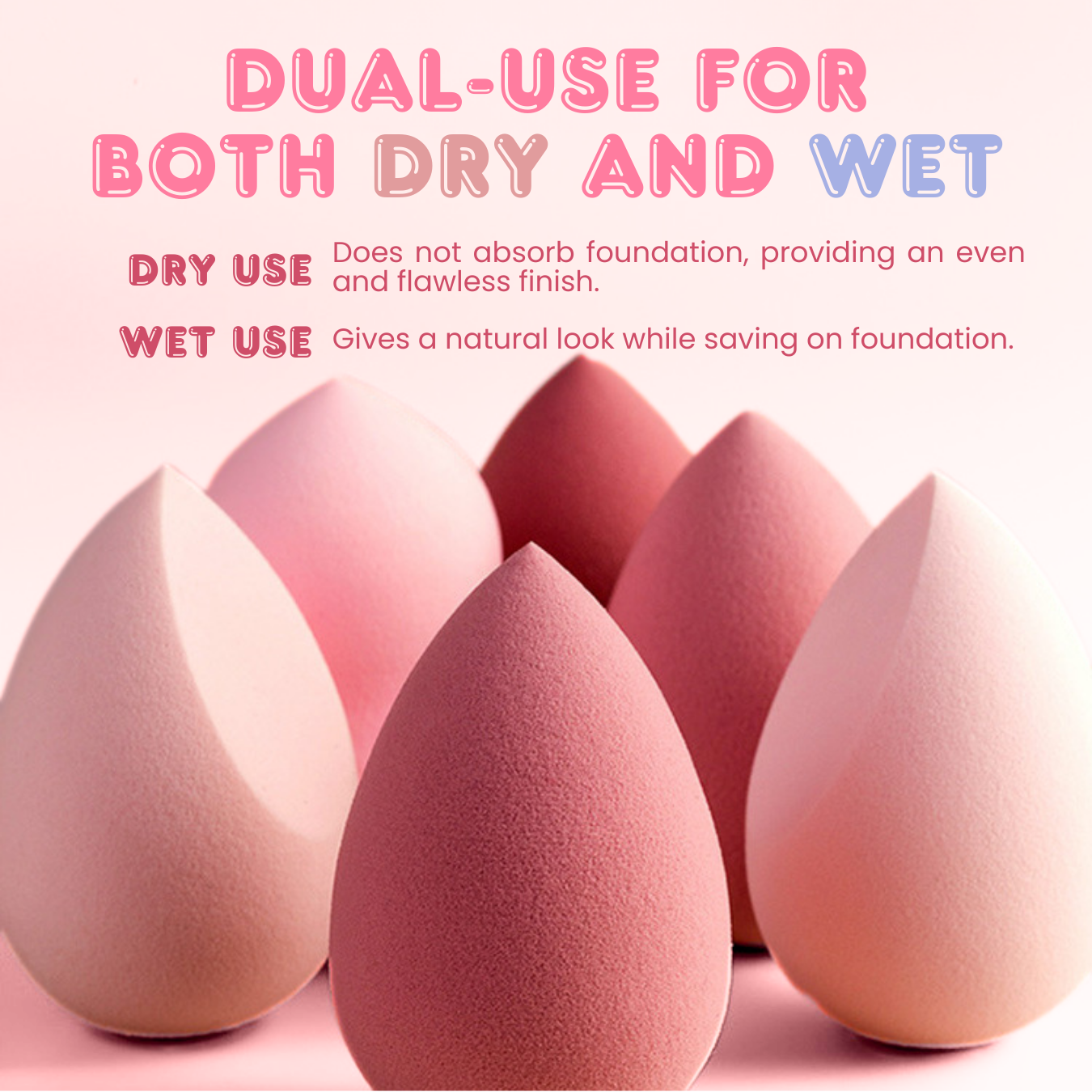 UShops Professional Makeup Sponge 14 pcs (2Colors)