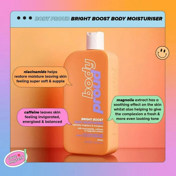 Lottie Body Proud Bright Boost Body Moisturiser 360ml
