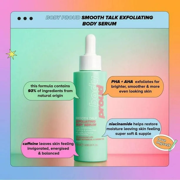 Lottie Body Proud Smooth Talk Exfoliating Body Serum 120ml
