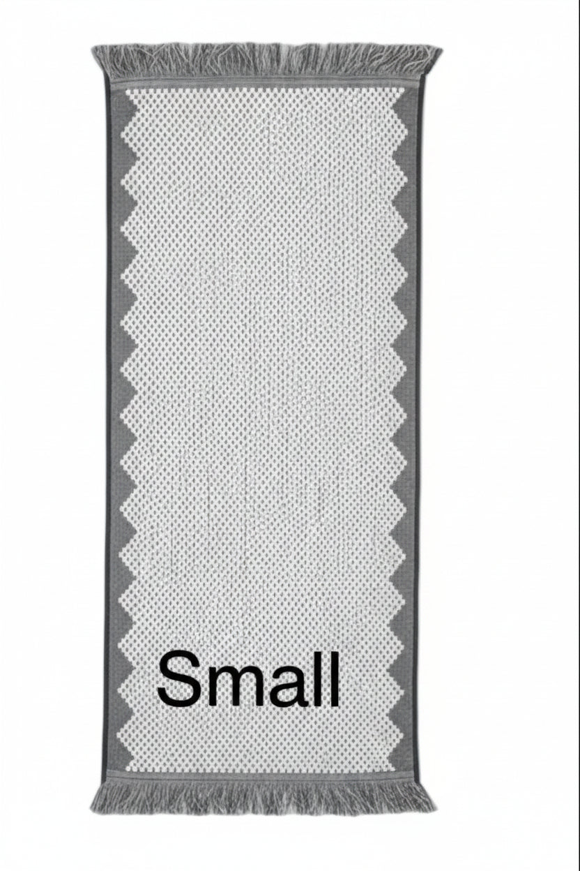 Bath Sheet (Grey & White)