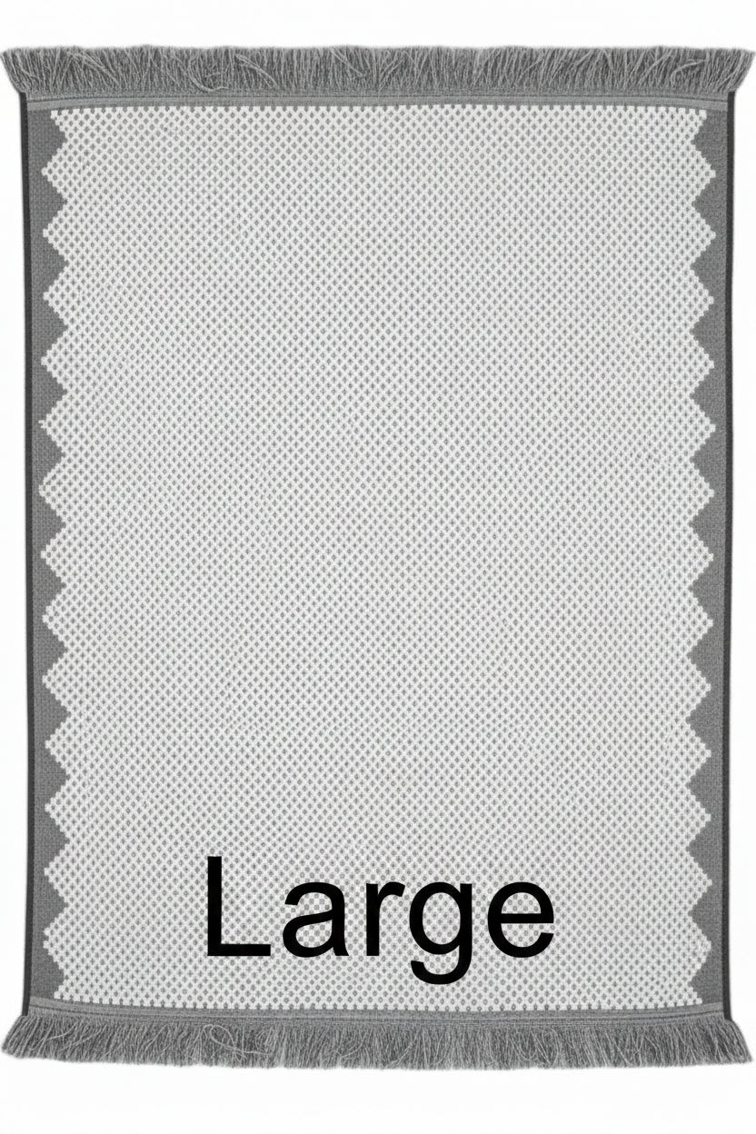 Bath Sheet (Grey & White)