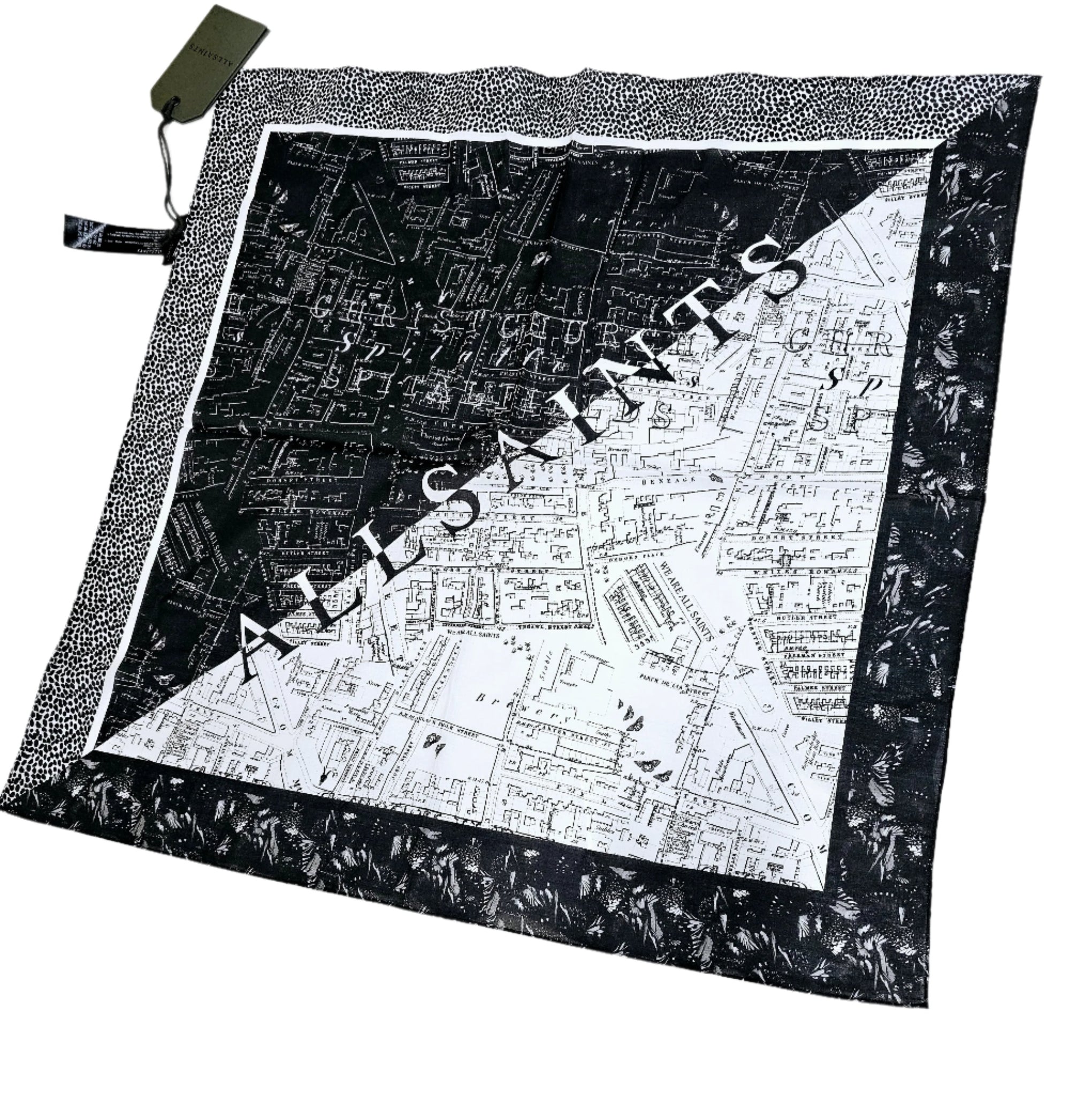 Allsaints Black Bandana