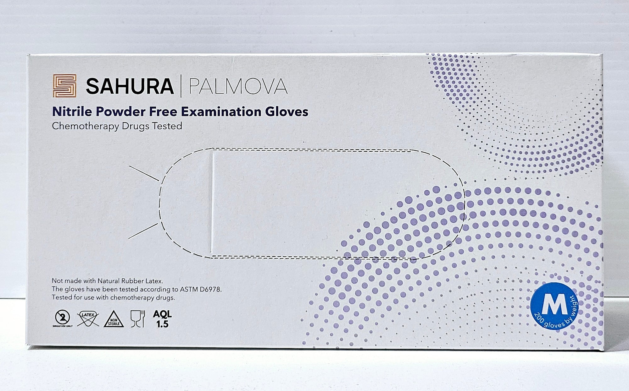 Sahura Nitrile Powder Free Examination Gloves Medium 200pcs