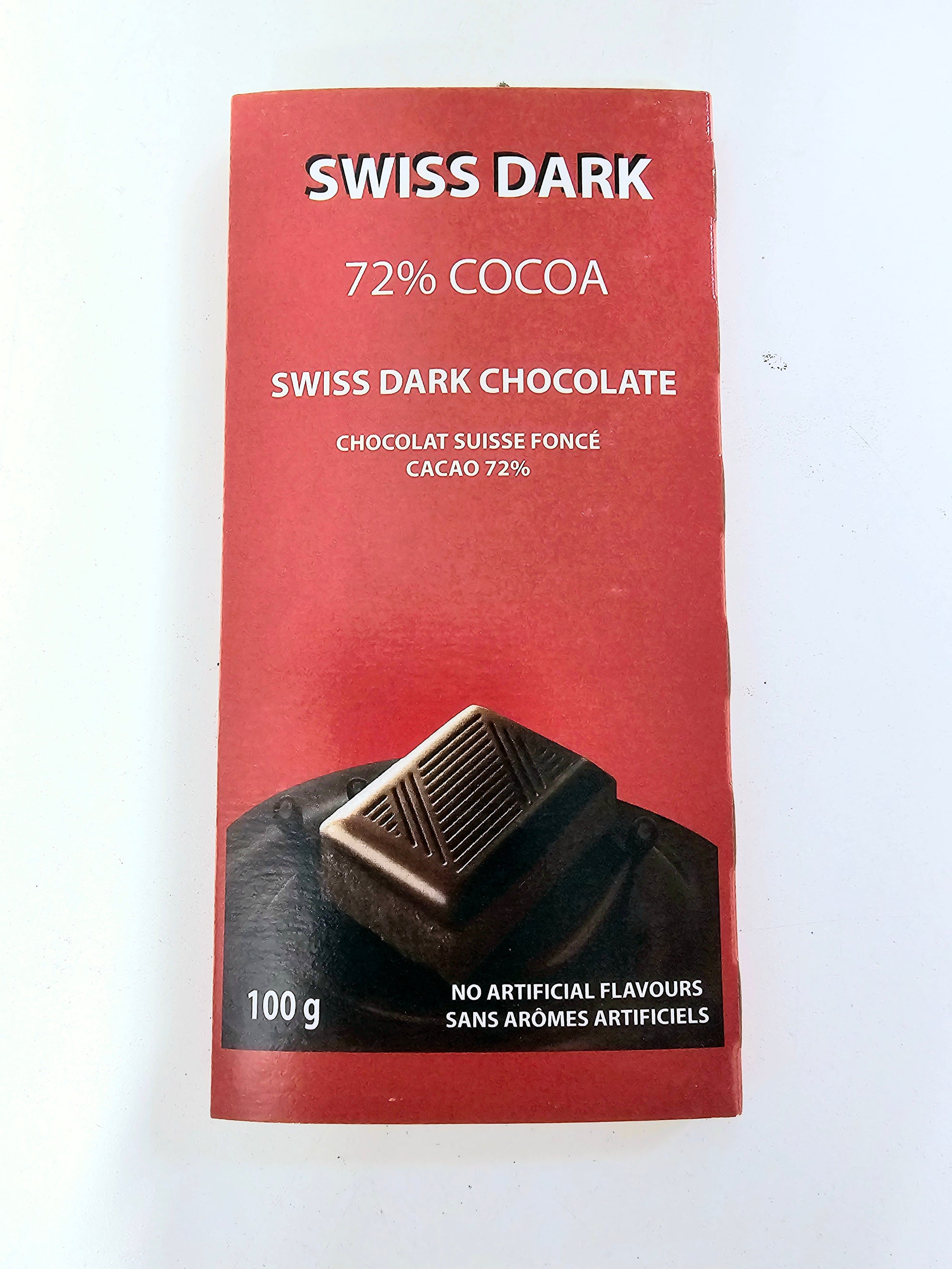 Swiss Dark Chocolate 72% Cocoa 100g