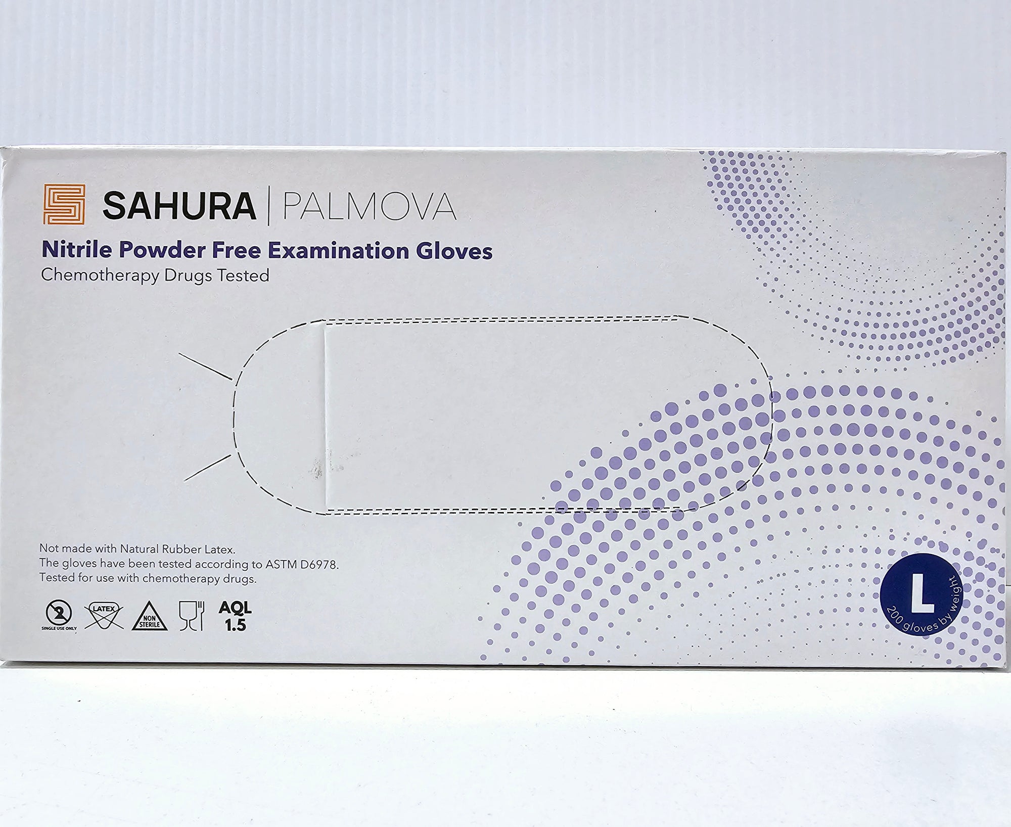 Sahura Nitrile Powder Free Examination Gloves Large 200pcs