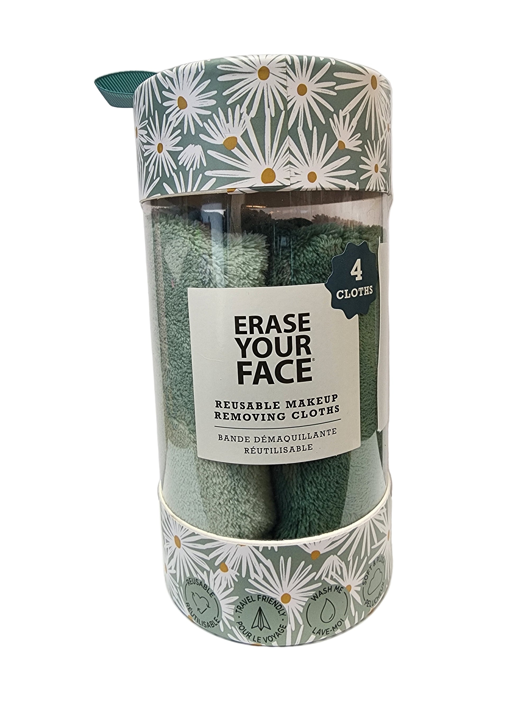 Erase Your Face Reusable Makeup Removing Cloths (4 Cloths)