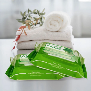 Farmstay Aloe Moisture Soothing Makeup Removing Tissue (30 Sheets)