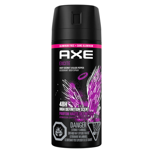 Axe Excite Crisp Coconut & Black Pepper Scent 48H Non-Stop Fresh Deodorant Body Spray 150ml