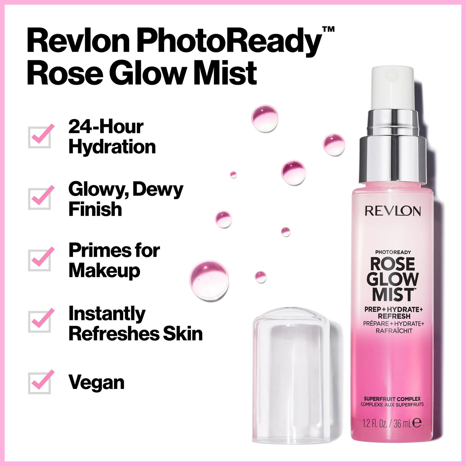 Revlon Rose Glow Mist 36ml