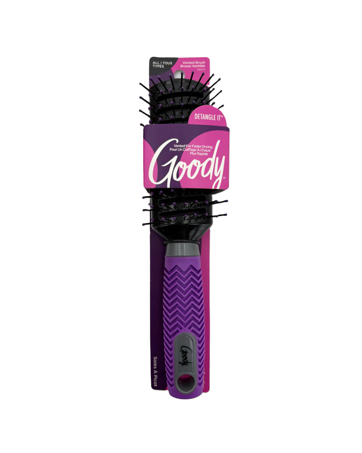 Goody Vented Brush Detangle It Ball Tipped Bristles- 06870