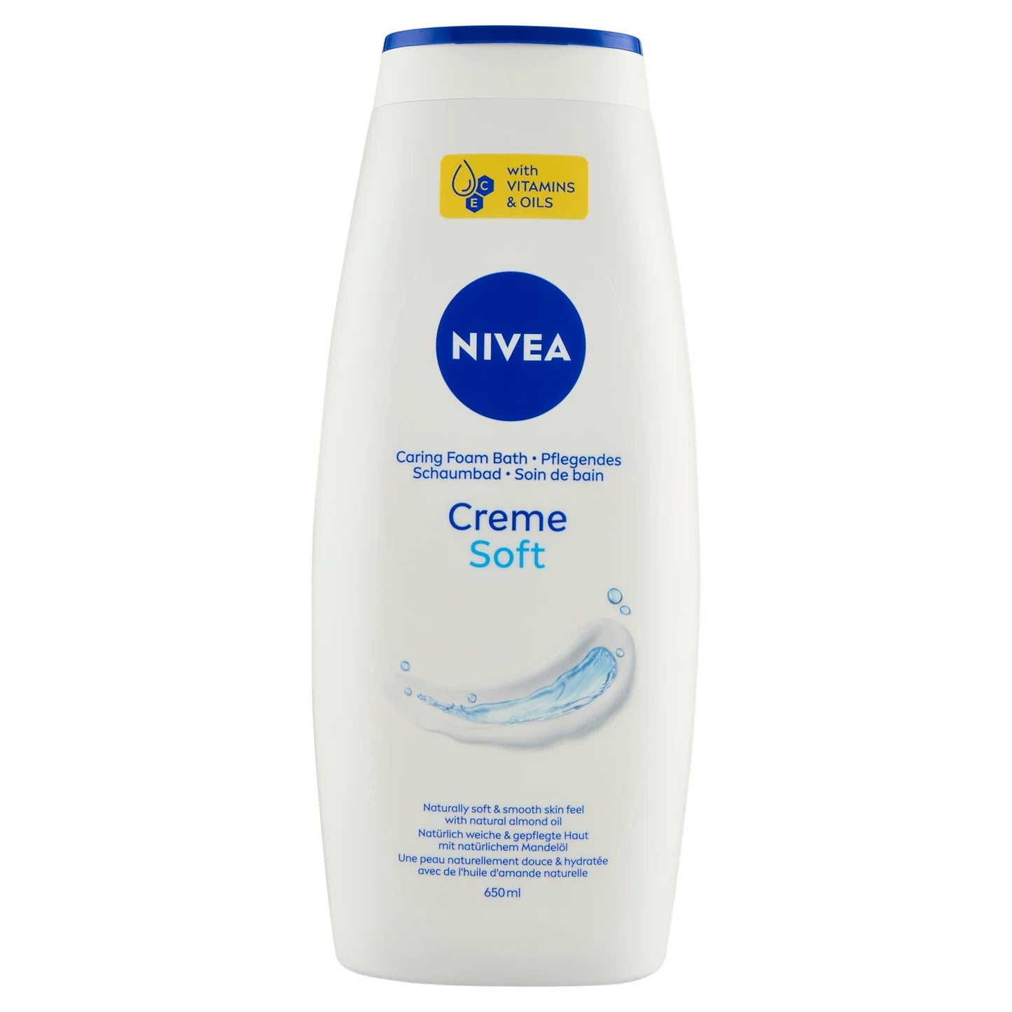 Nivea Caring Foam Bath Creme Soft 650ml