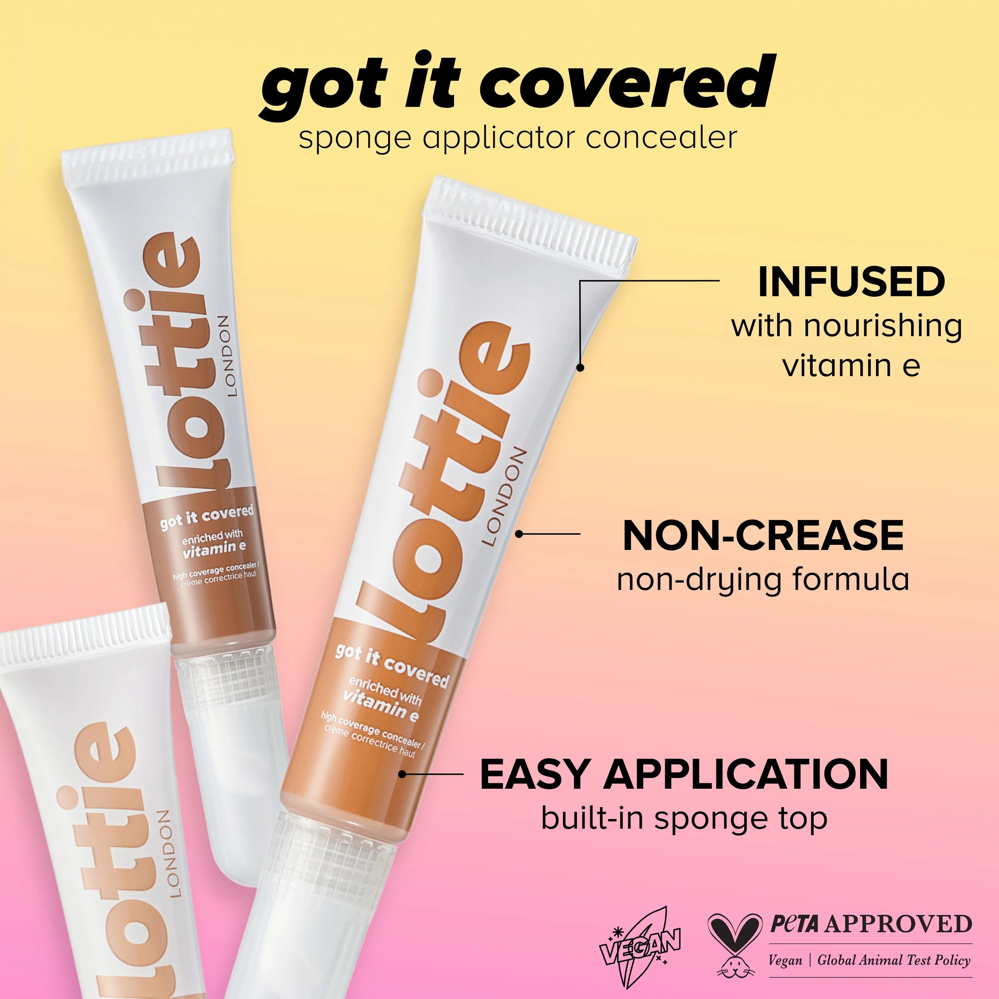 Lottie Got It Covered High Coverage Concealer 8ml - Shell