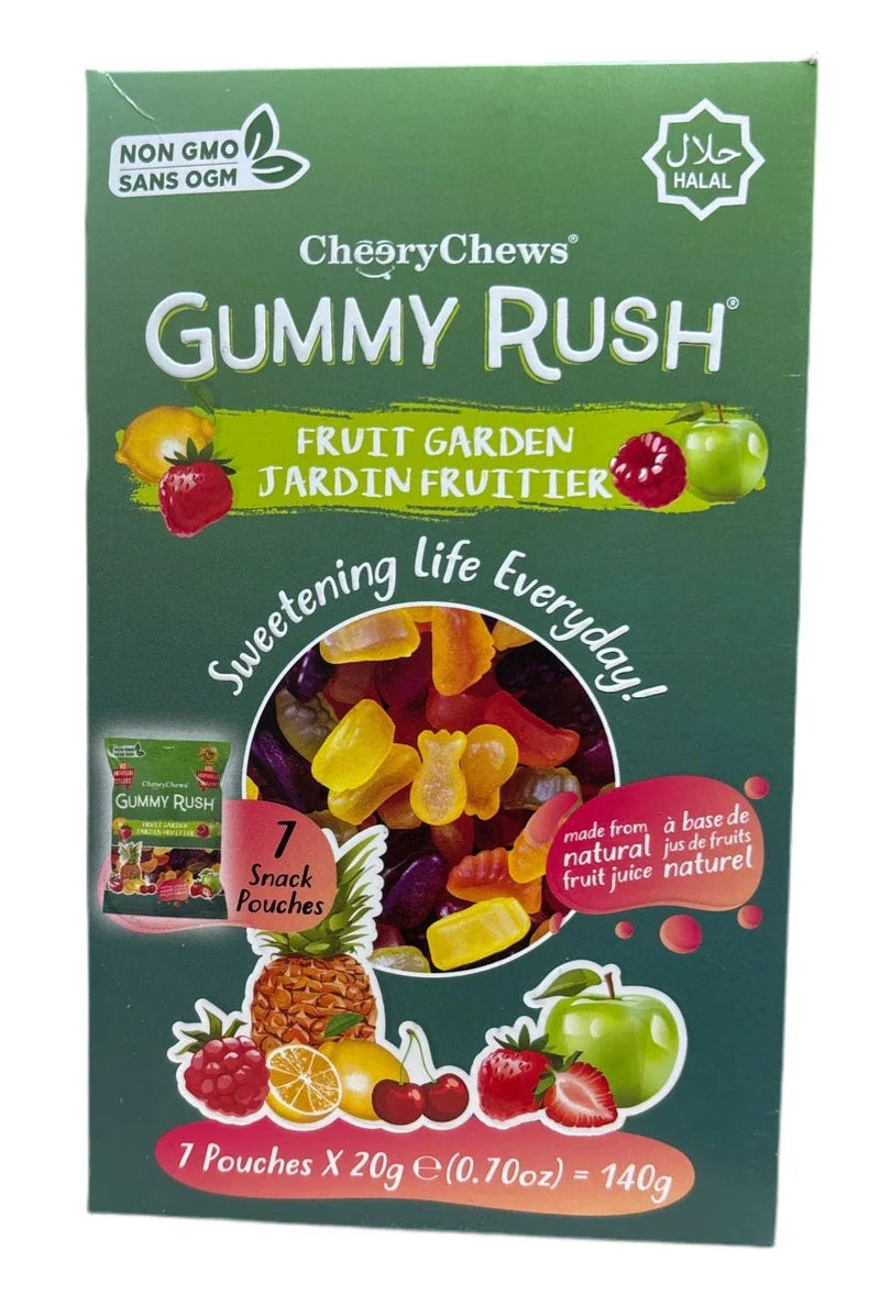 Gummy Rush  7 pouches x 20g - Fruit Garden