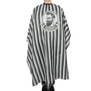 Hairdressing Apron (Black & White Stripes)