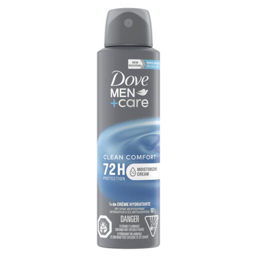 Dove Men Care Clean Comfort 72H Protection 1/4 Moisturizing Cream 107g