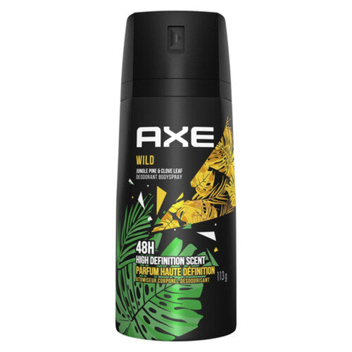 Axe Wild Jungle Pine & Clove Leaf 48H High Definition Scent Deodorant Spray 113g