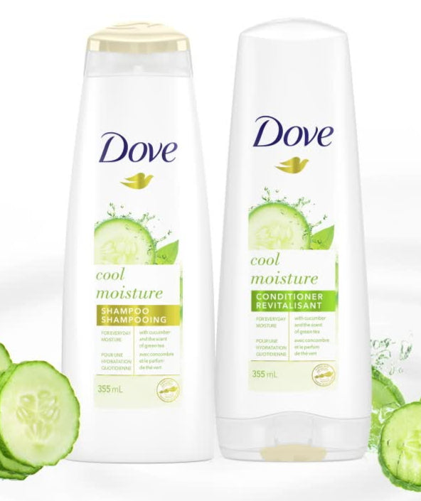Dove Cool Moisture Shampoo and Conditioner Duo Pack 355ml Each
