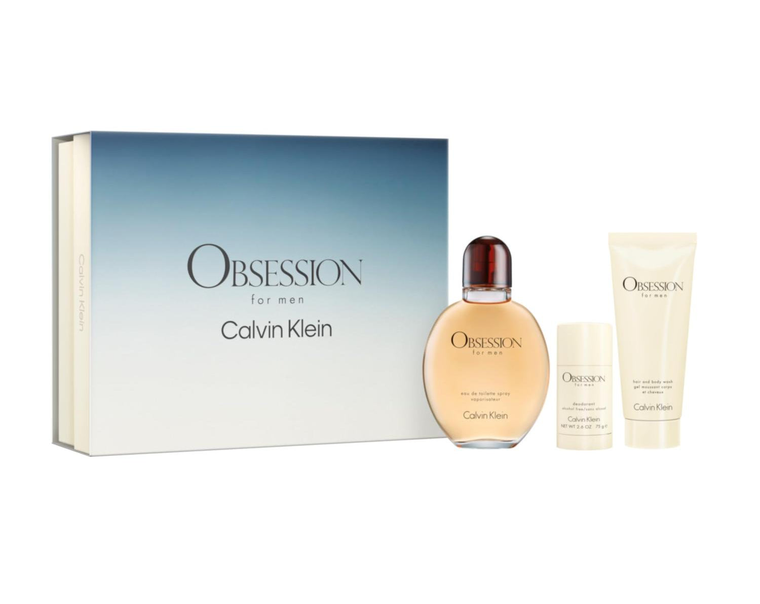 Calvin Klein Obsession 3pc Set 125ml Men