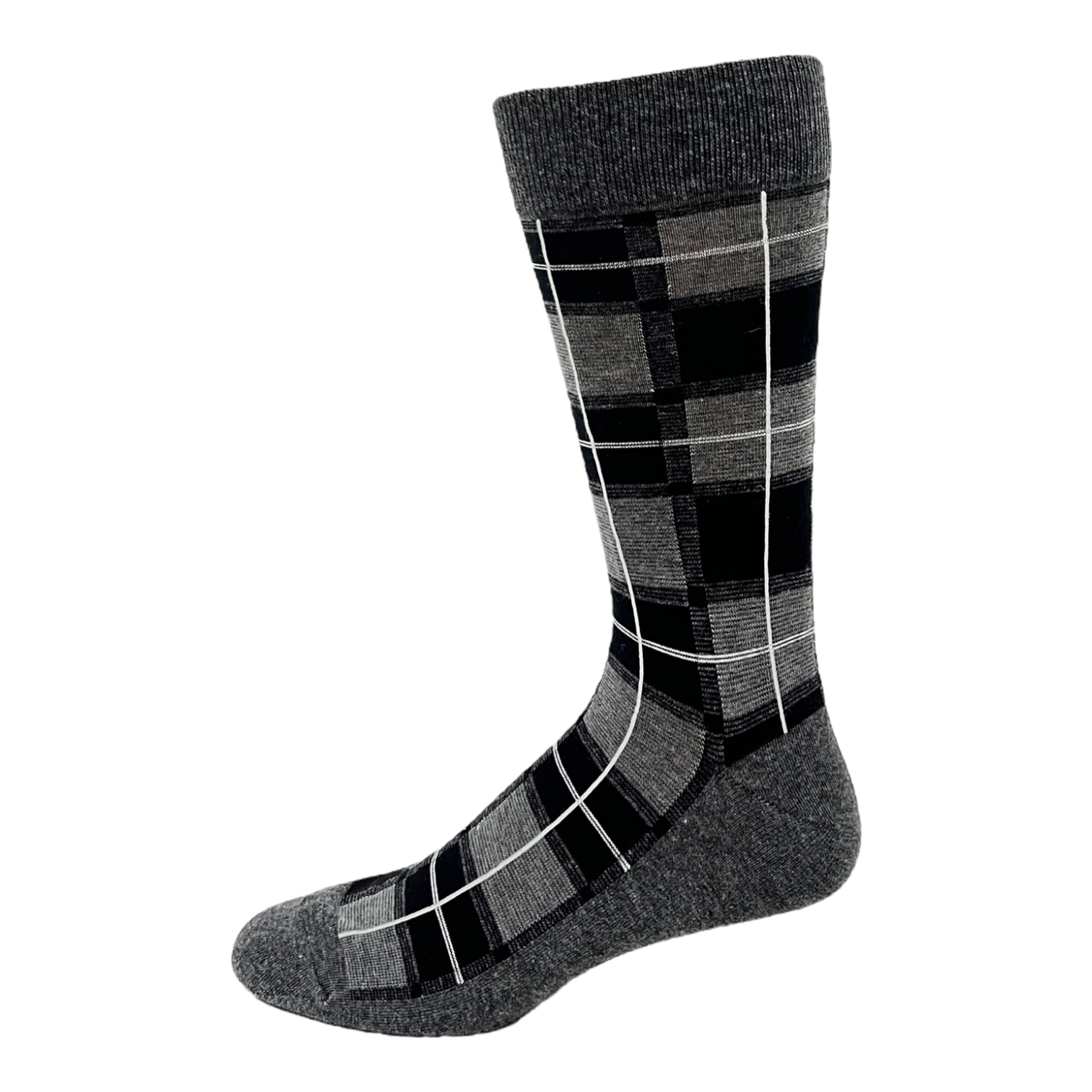 Men's Key Plaid Charcoal