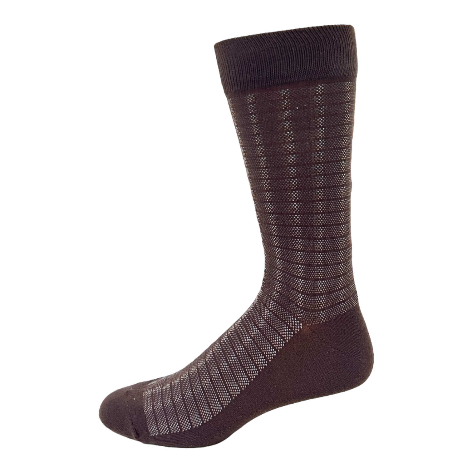 Men's Key Stitch Stripe Brown