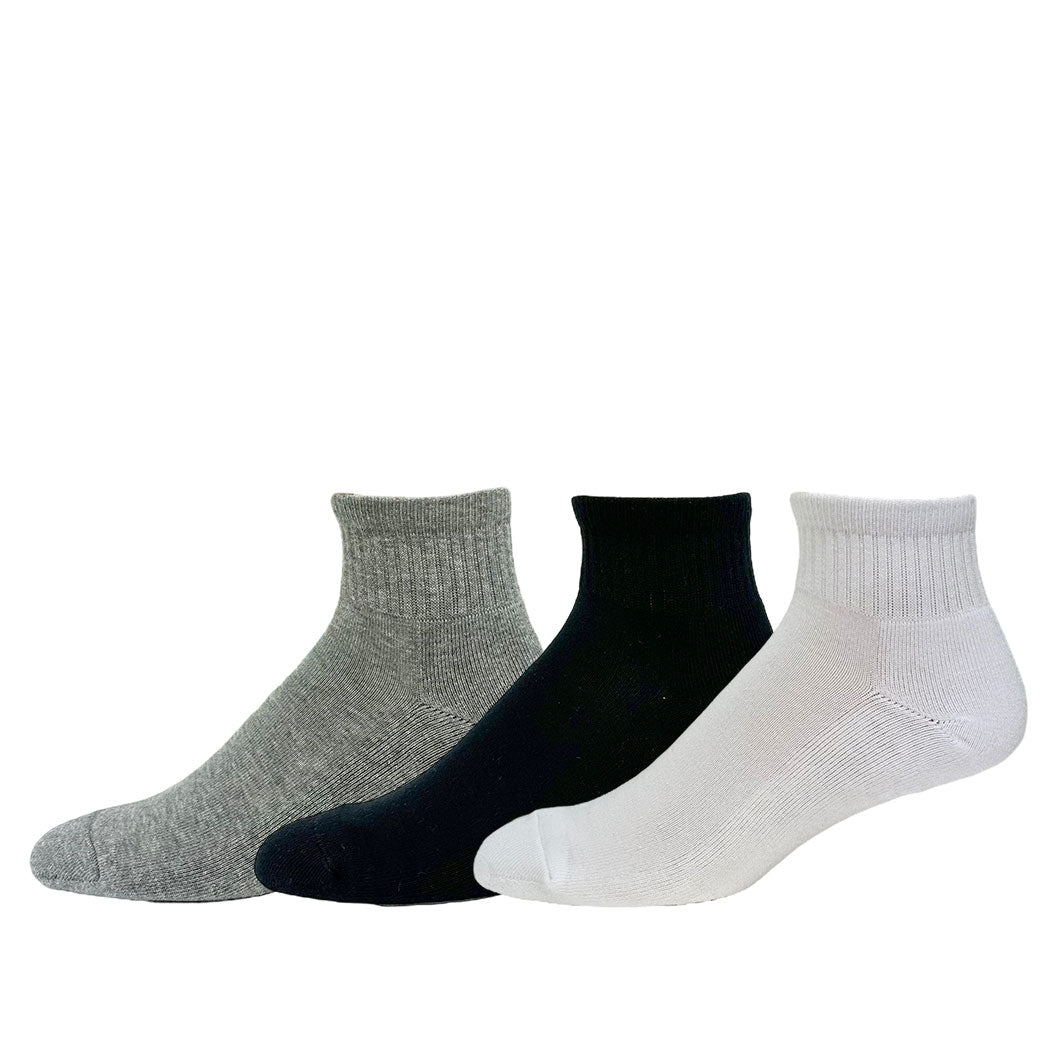 Men's Key Cushion Foot Sport Qtr 3 Pack