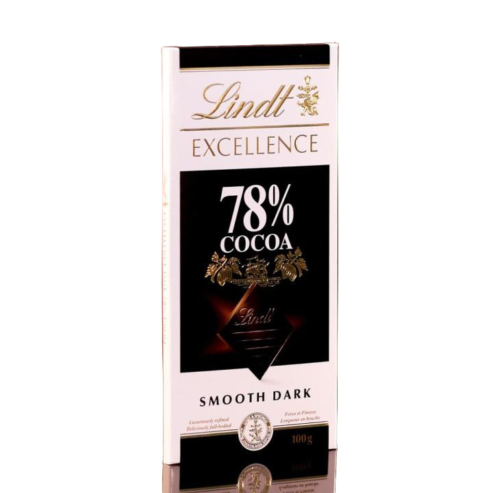 Lindt Excellence 78% Cacao Smooth Dark Chocolate Bar 100g