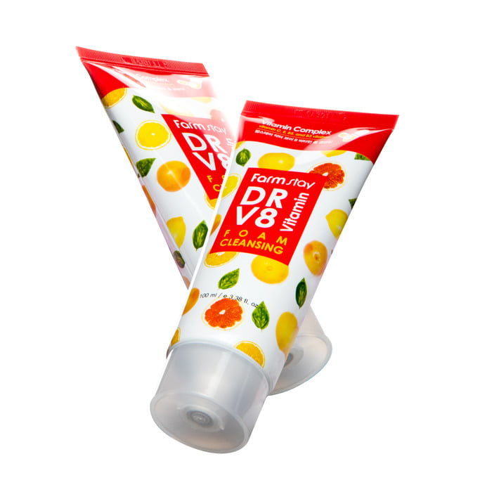 Farmstay Dr-V8 Vitamin Foam Cleansing
