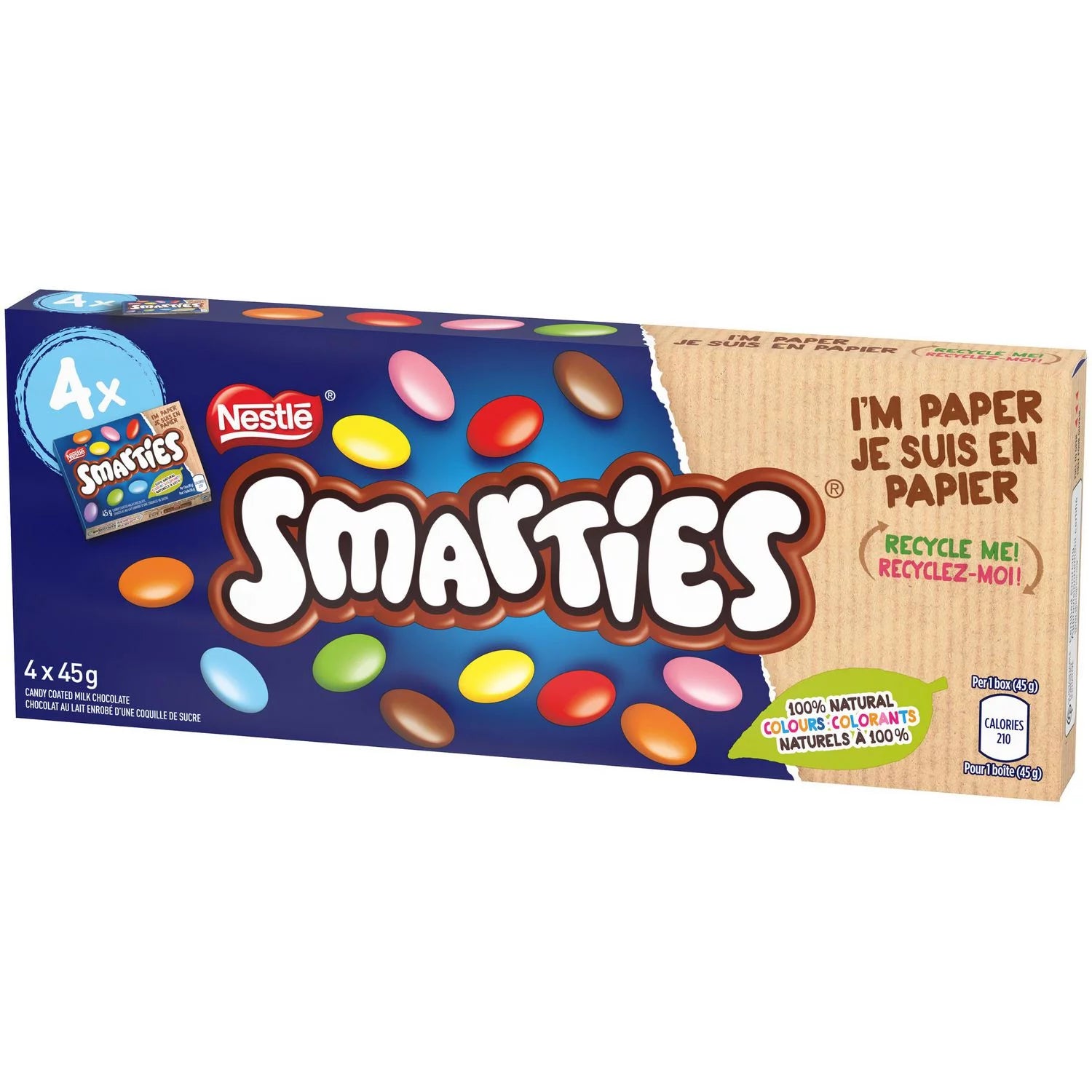 Nestle Smarties Candy Coated Milk Chocolate 4 x 45g