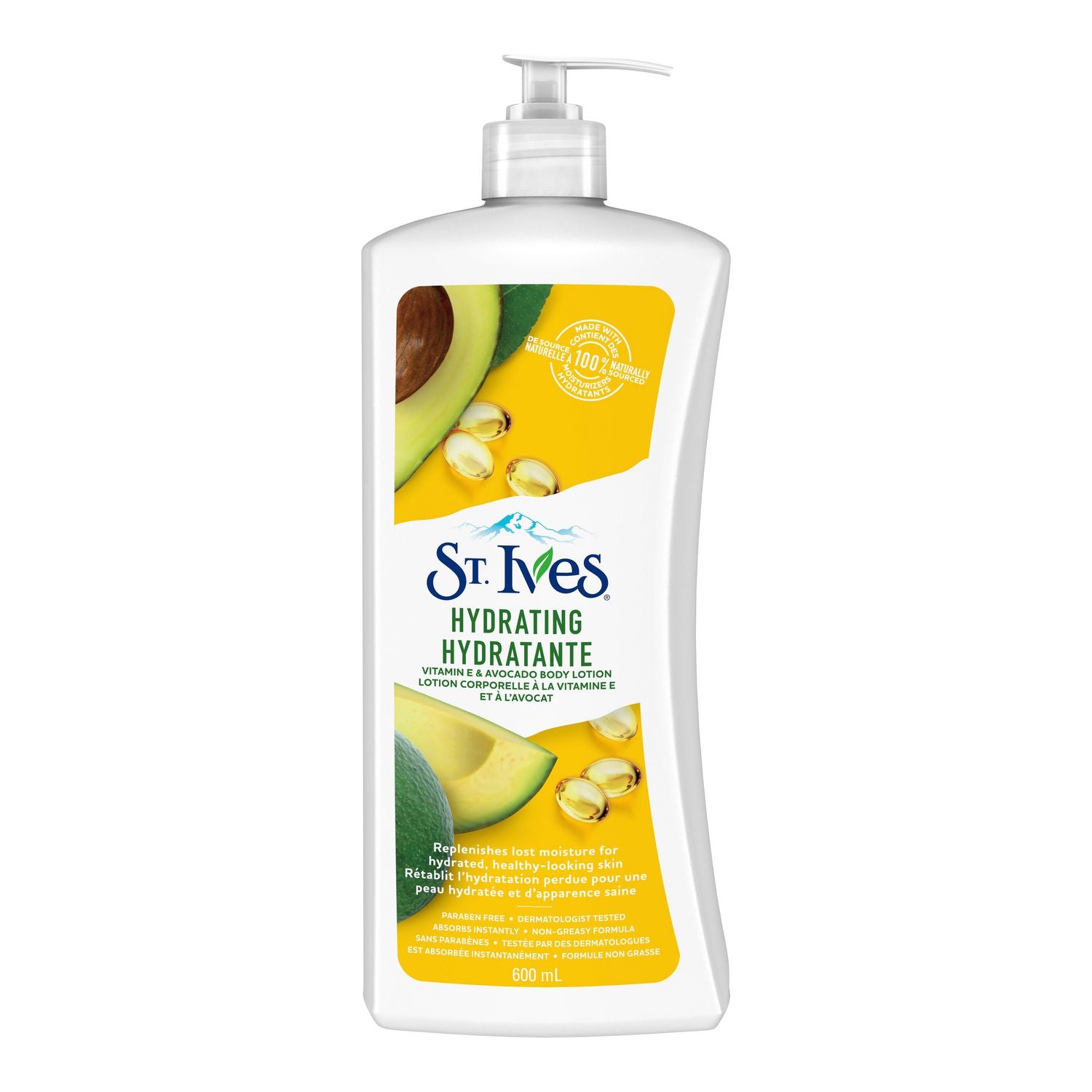 St. Ives Hydrating Vitamin E & Avocado Body Lotion 600ml