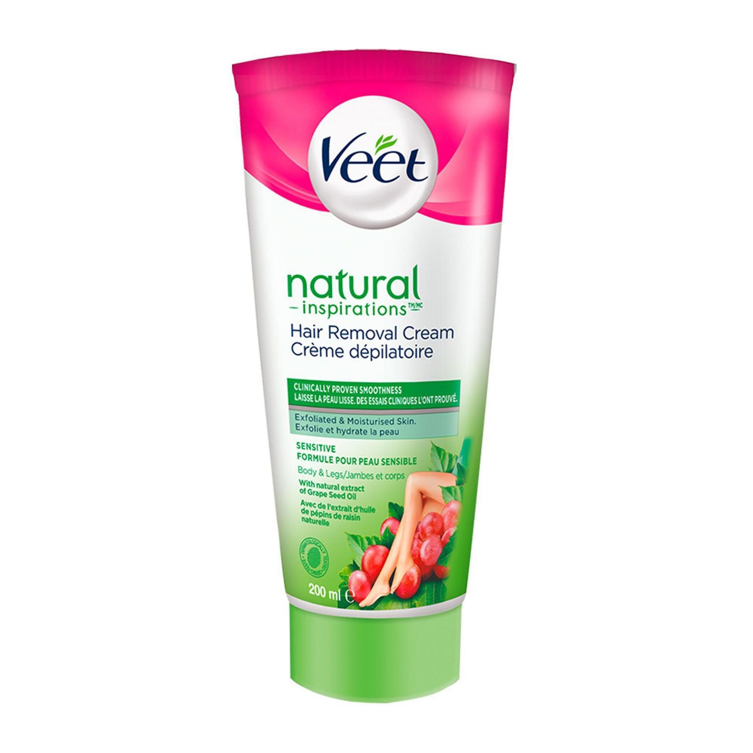 Veet Natural Inspirations In Shower Hair Removal Cream Sensitive Skin 200ml