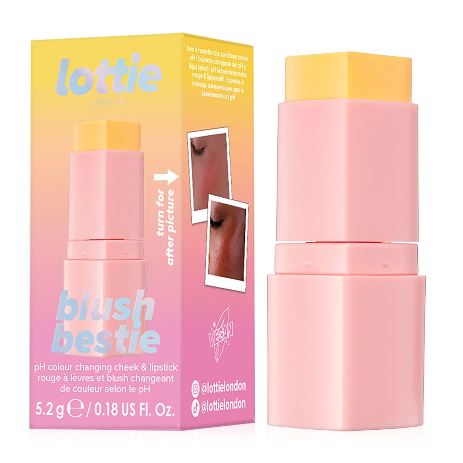Lottie Blush Bestie Colour Changing Blush 5.2g - Yellow