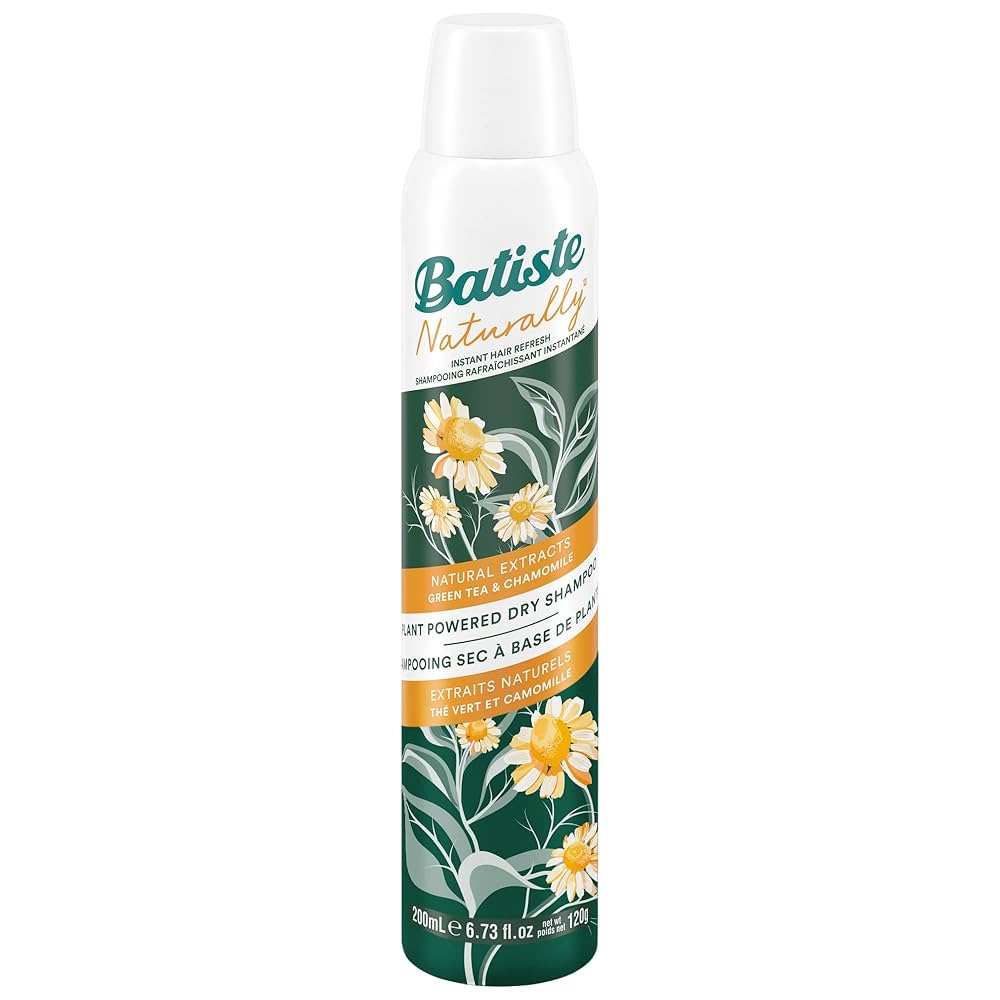 Batiste Naturally Instant Refresh, Green Tea & Chamomile Dry Shampoo 200ml