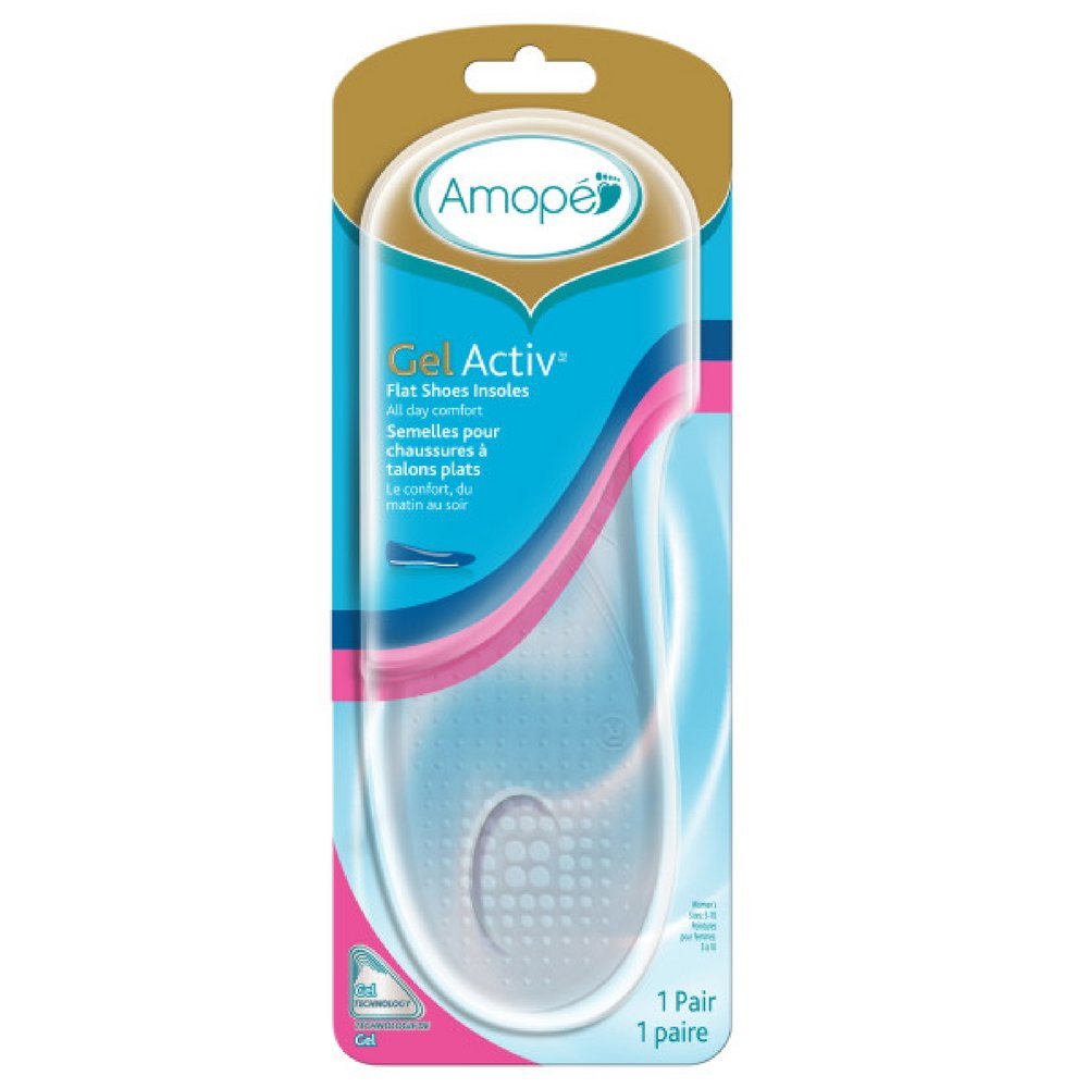 Amope Gel Activ Flat Shoes Insoles 1 Pair