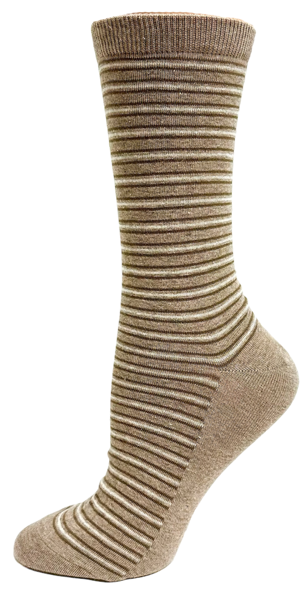 Ladies Key Stripe Taupe