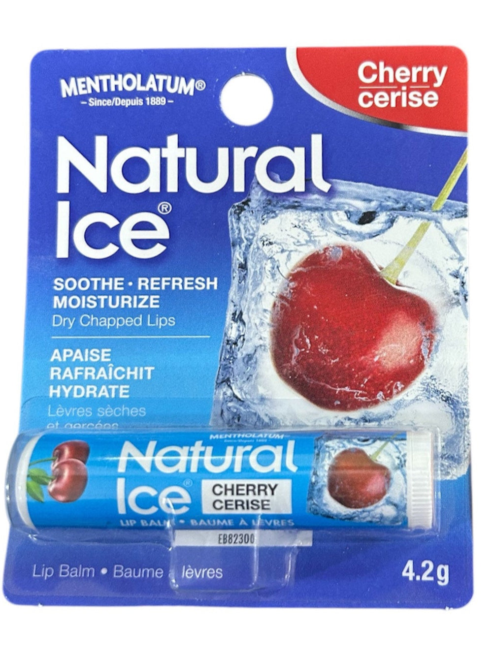 Mentholatum Natural Ice Cherry Lip Balm 4.2g