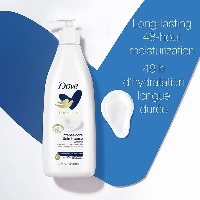 Dove Body Love 48Hr Intense Care With Ceramide Serum Lotion 400ml