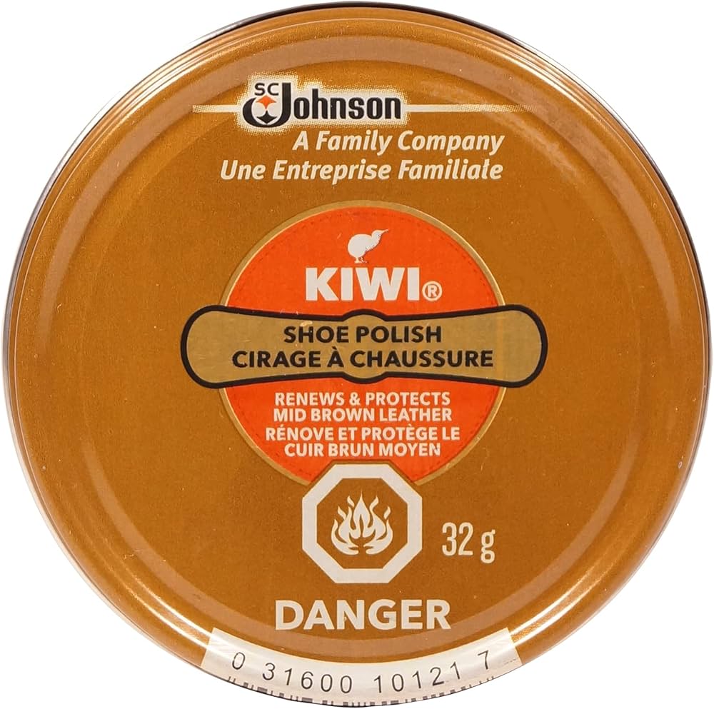 Kiwi Shoe Polish Mid Brown 32g