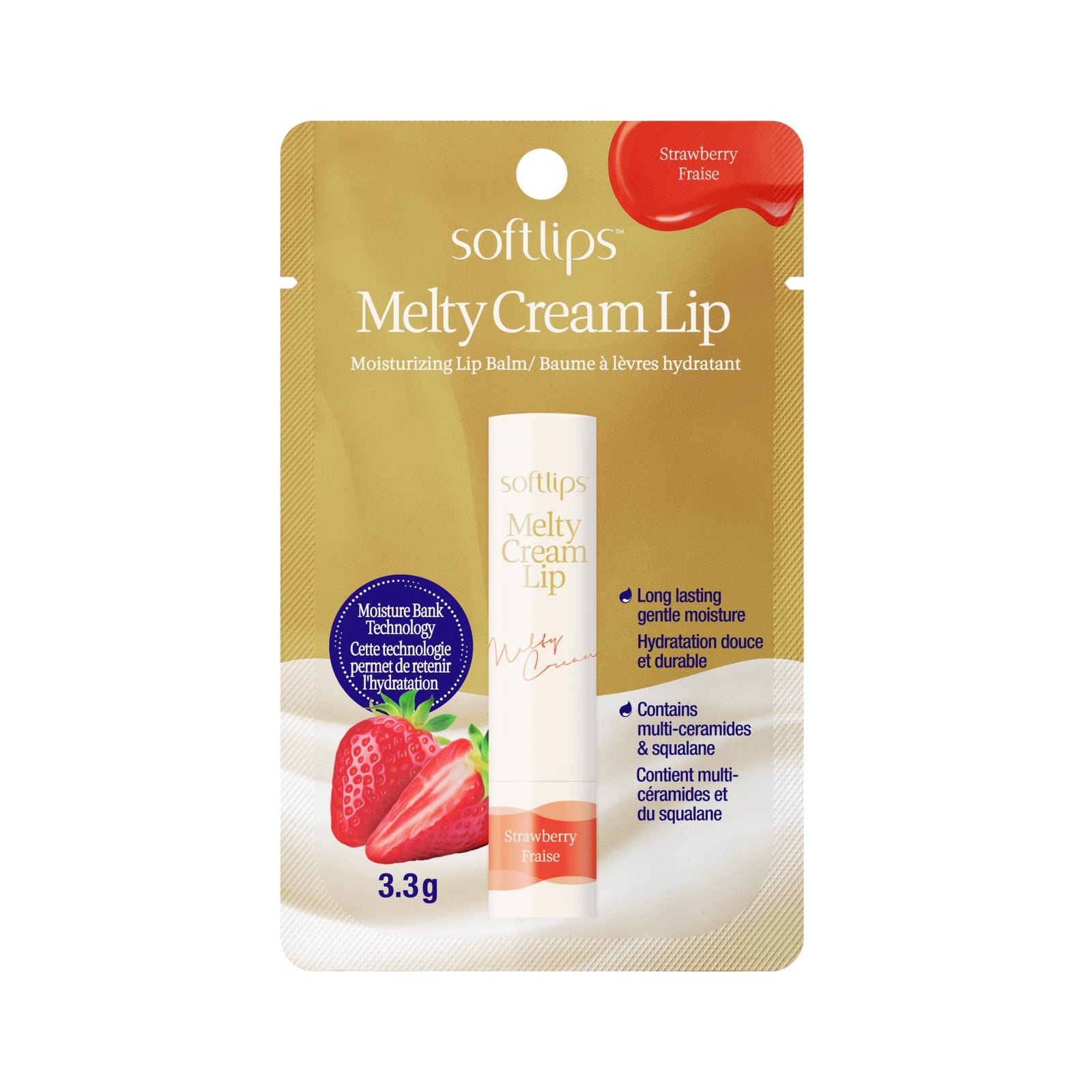Softlips Melty Cream Lip Strawberry Lip Balm 3.3g