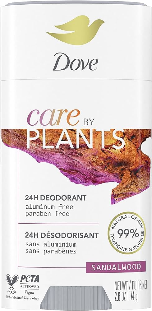 Dove Care By Plants Sandalwood 24h Deodorant Stick 74g