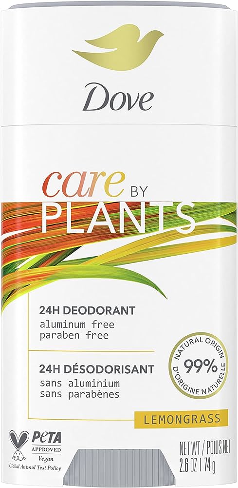 Dove Care By Plants Lemongrass 24h Deodorant Stick 74g