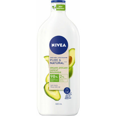 Nivea Pure & Natural Organic Avocado Body Lotion 500ml