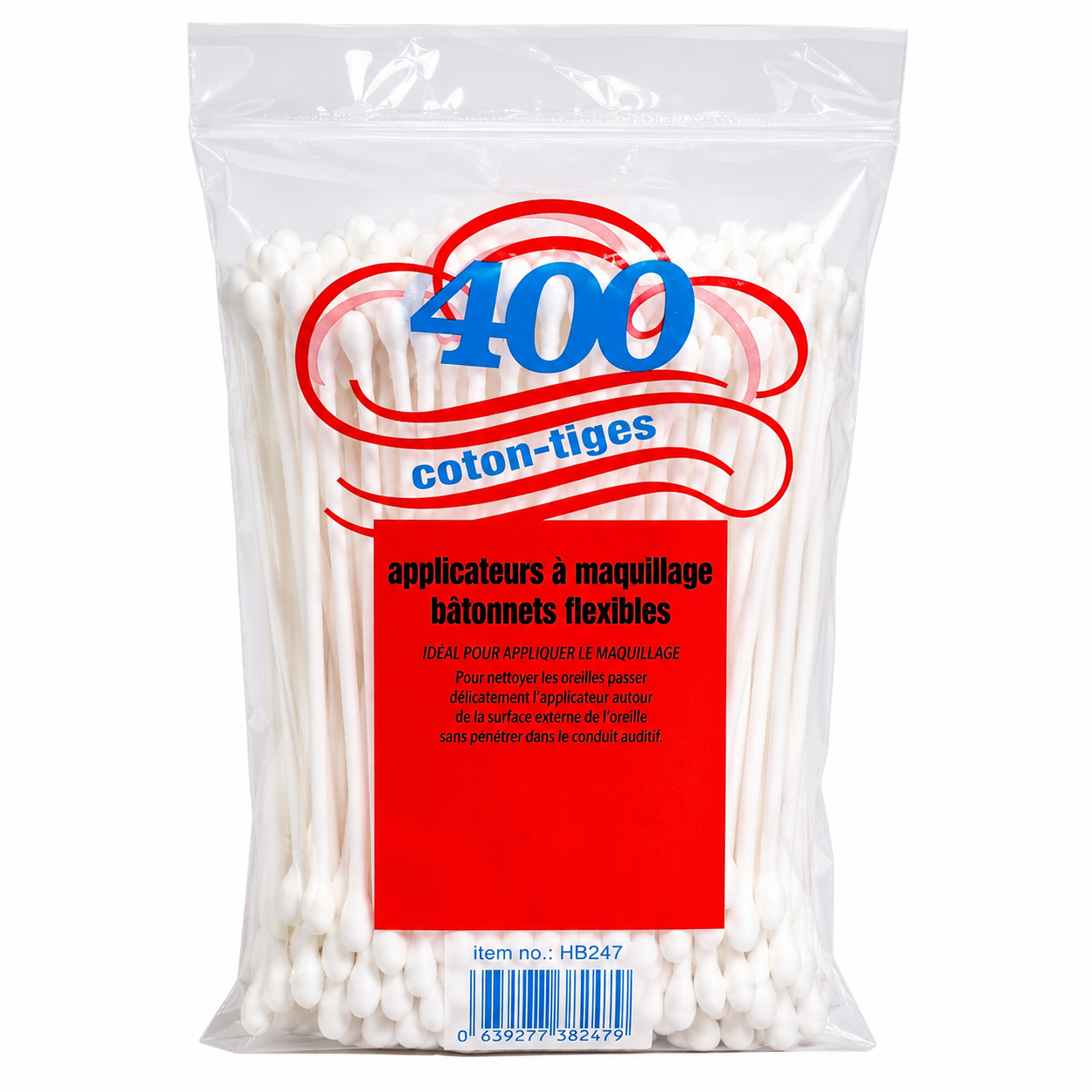 Cotton Swabs Make-Up Applicators Flexible Plastic Stems 400pcs